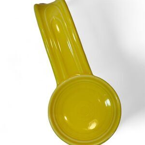 Fiesta Sunflower Yellow circa 1936-69, Spoon Rest 8" Ceramic Dishwasher Safe